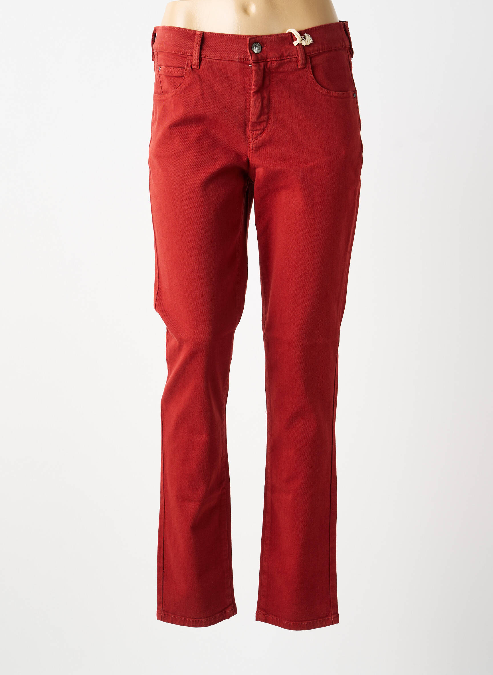 Jeans coupe slim stretch taille normale orange GARDEUR femme