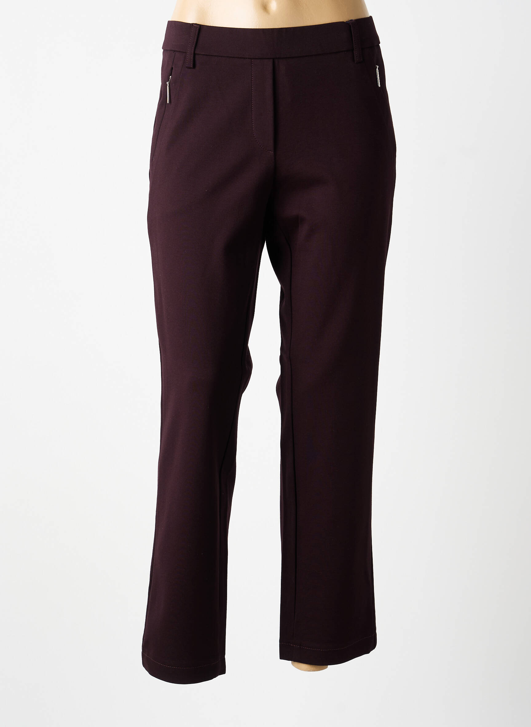 Pantalon slim taille élastique taille normale violet GARDEUR femme
