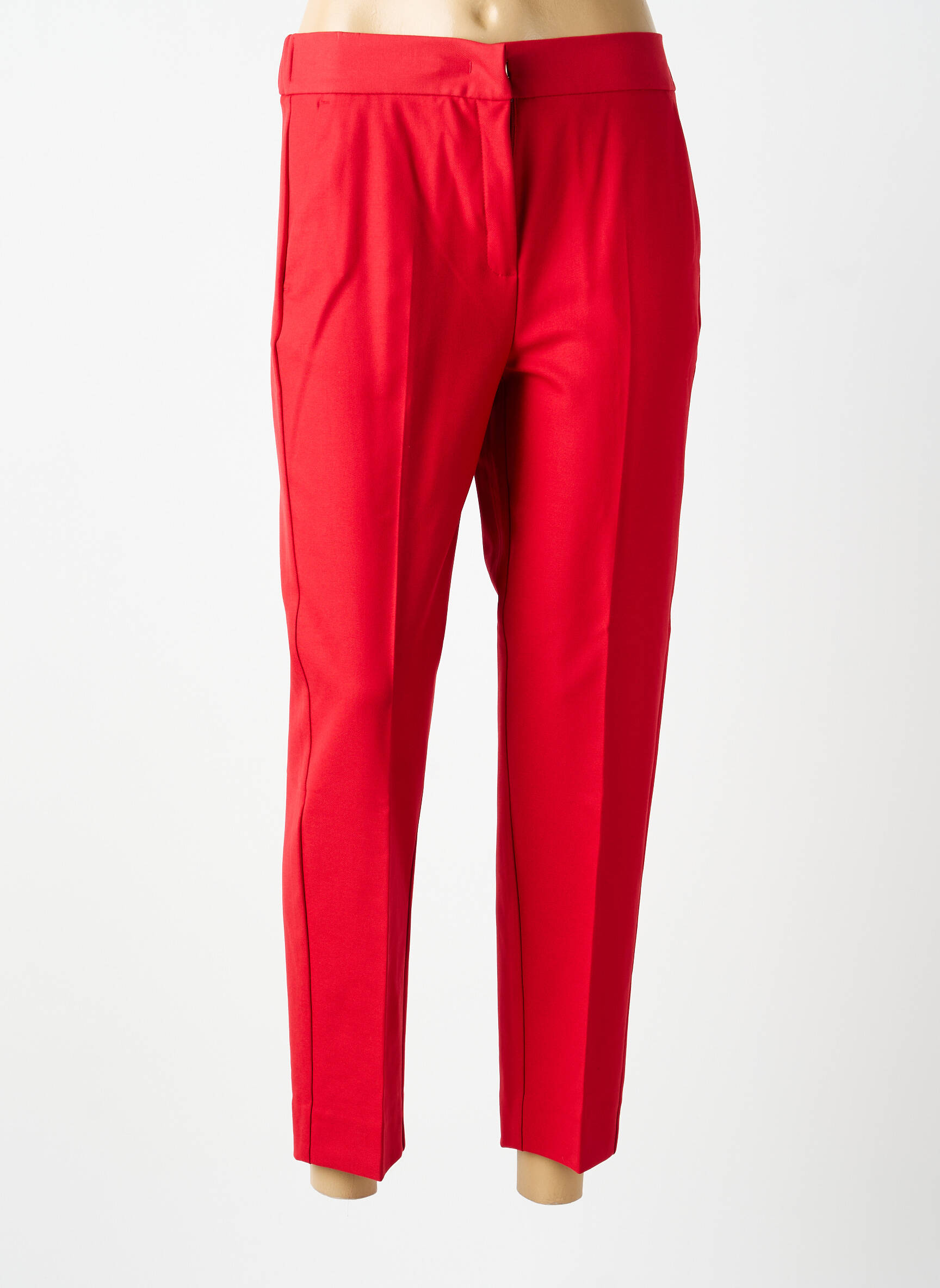 Pantalon 7/8 taille élastique taille normale rouge I BLUES femme