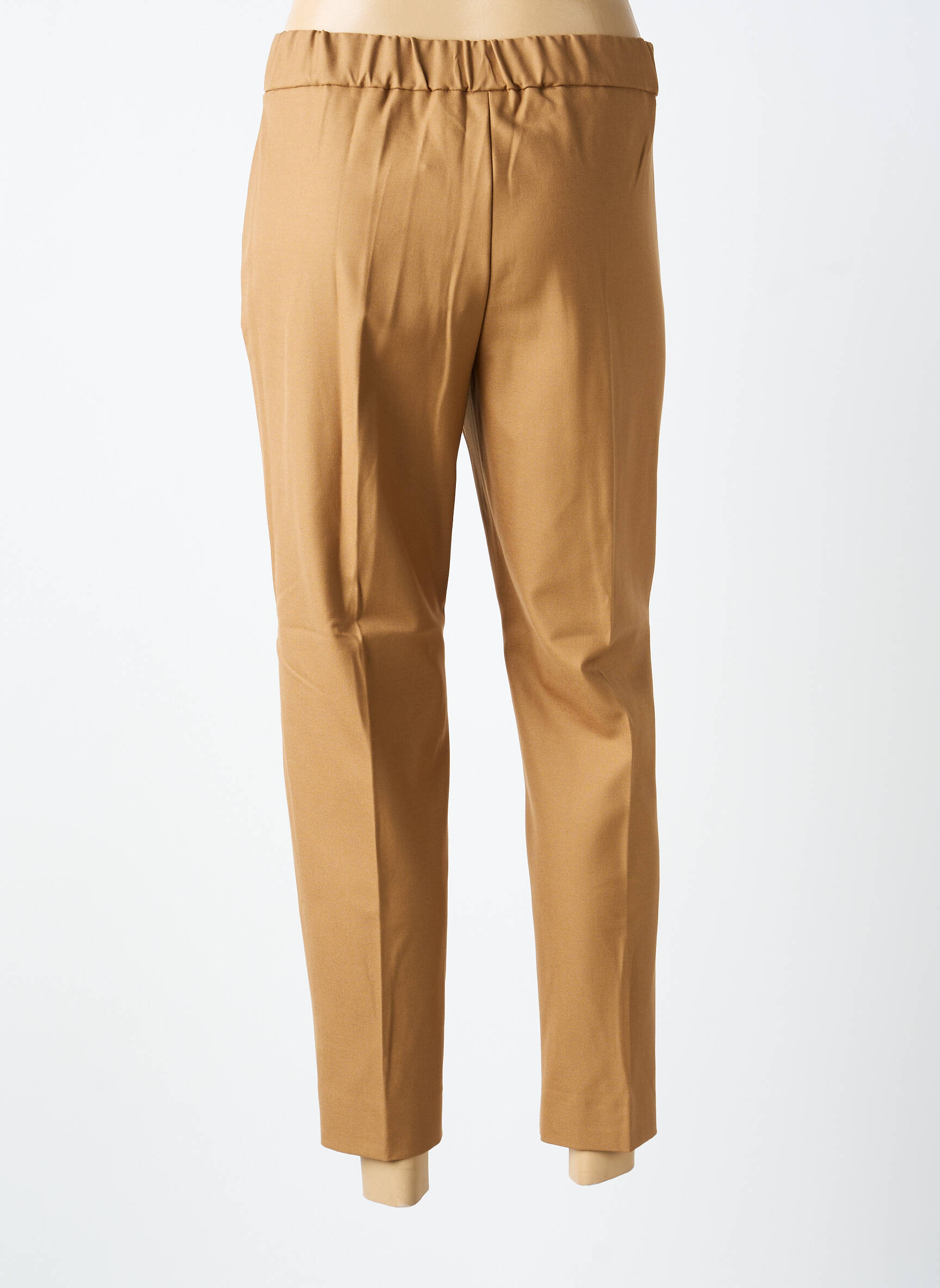 Pantalon 7/8 taille élastique taille normale beige I BLUES femme