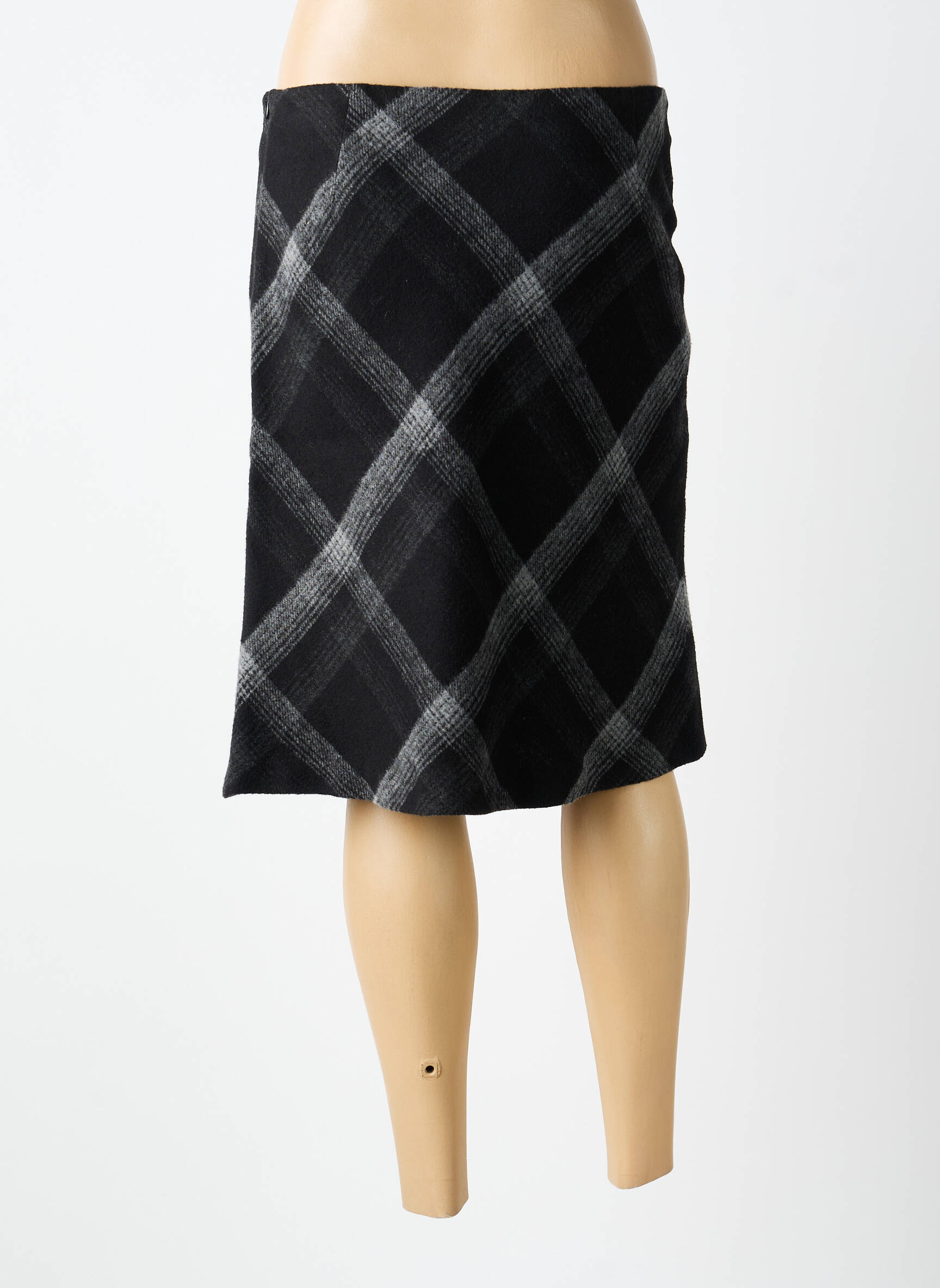Jupe mi-longue taille à pinces noir GARDEUR femme