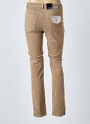 Pantalon slim stretch taille normale marron STARK femme