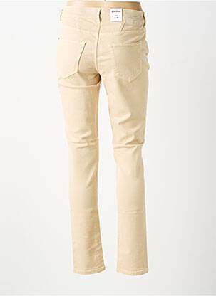 Jeans coupe slim stretch taille normale beige GARDEUR femme
