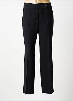 Pantalon droit tissage crêpe taille normale noir GARDEUR femme