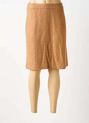 Jupe mi-longue coupe droite beige BETTY BARCLAY femme