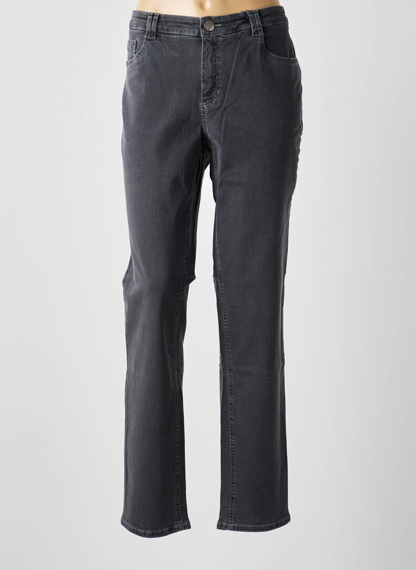 Jeans coupe slim stretch taille normale gris STARK femme