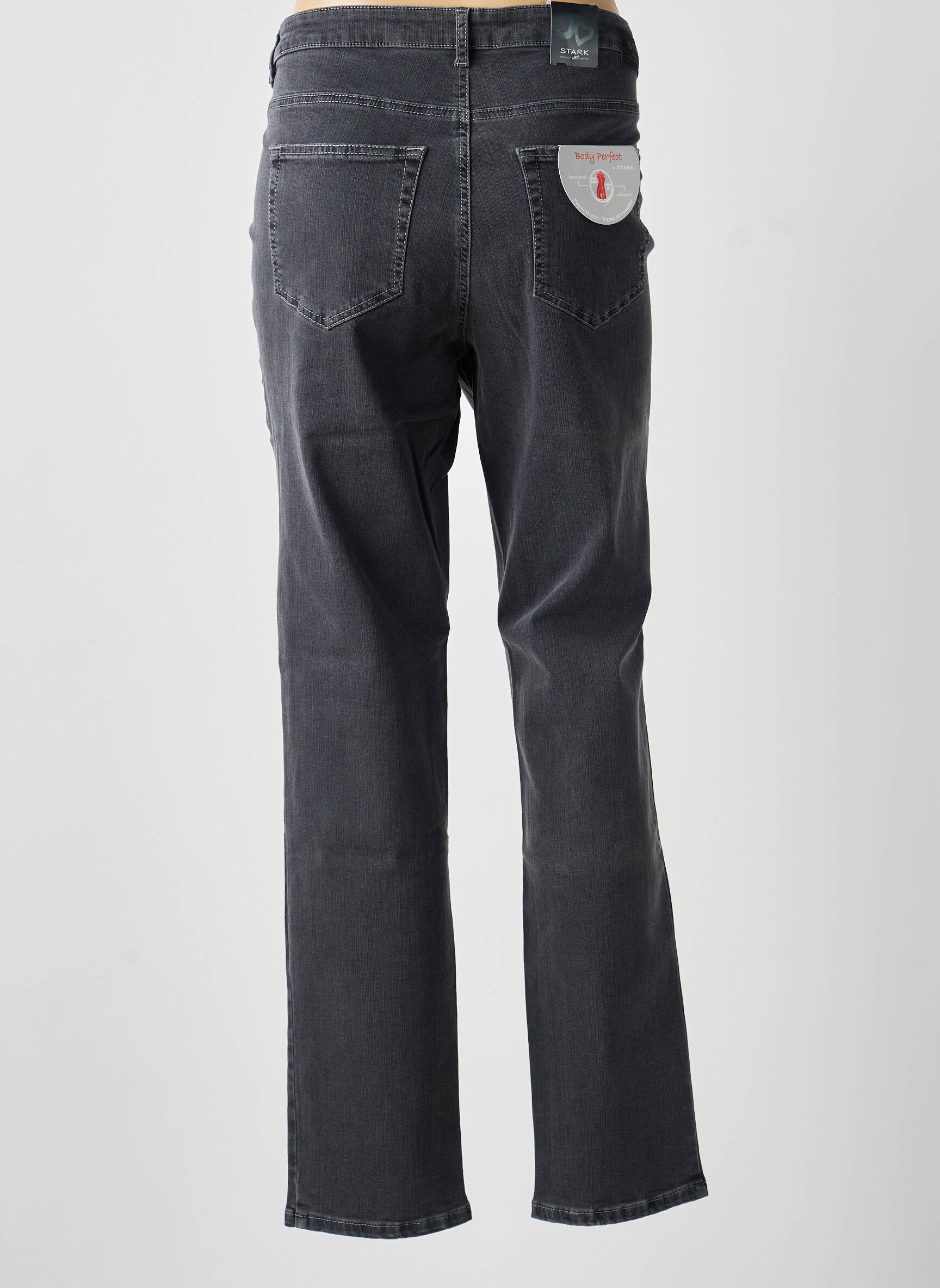 Jeans coupe slim stretch taille normale gris STARK femme