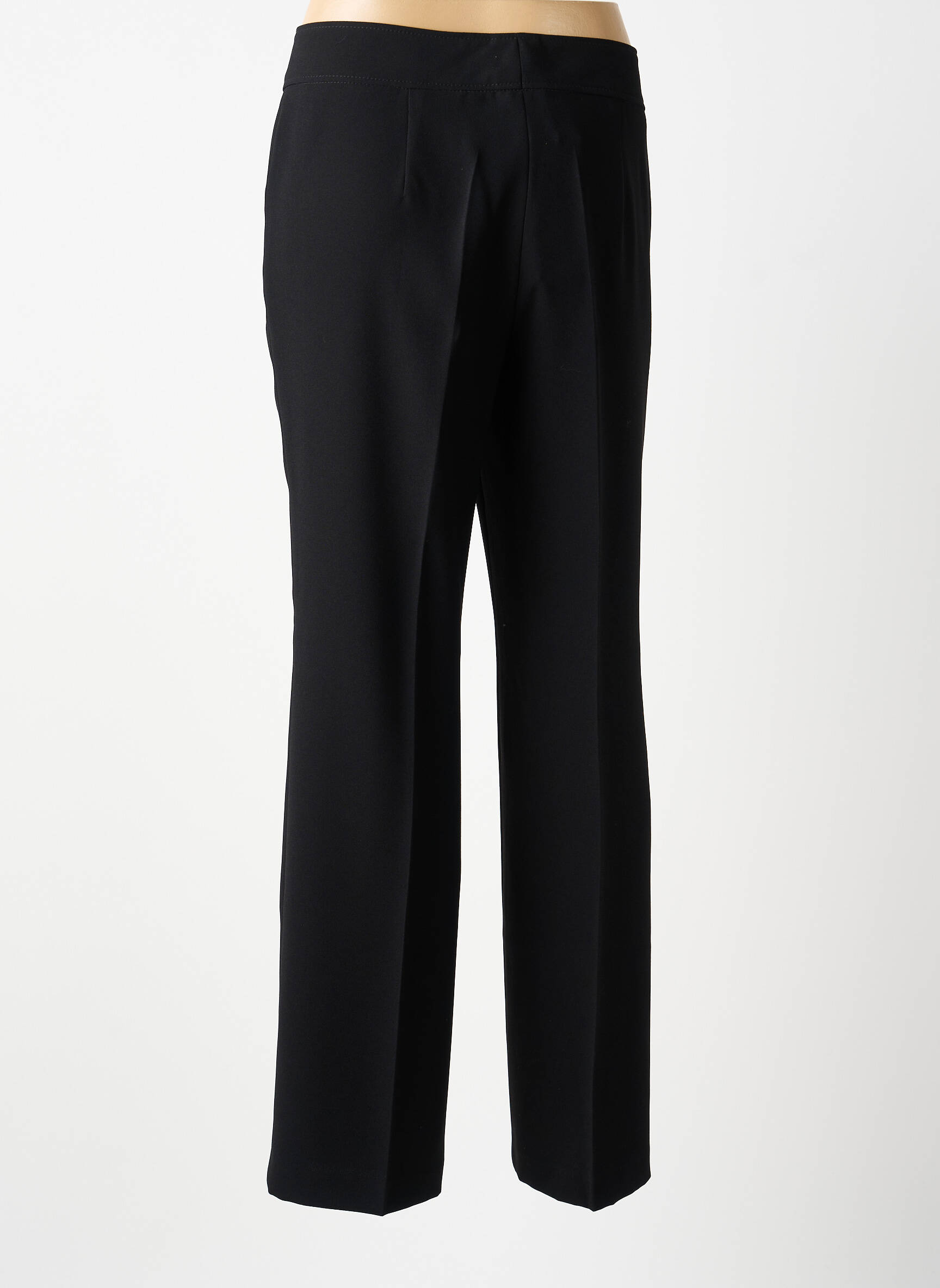 Pantalon droit tissage crêpe taille normale noir GARDEUR femme