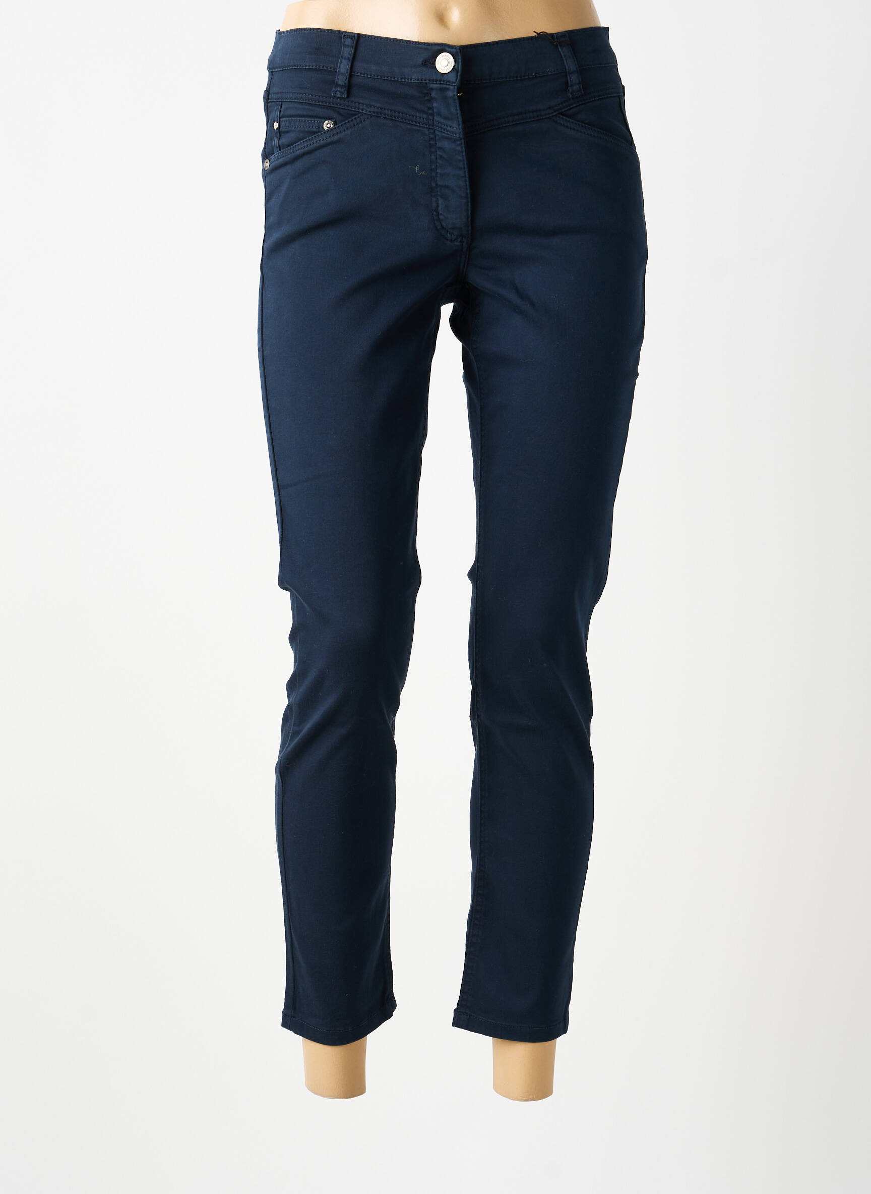 Pantalon 7/8 stretch taille normale bleu BETTY BARCLAY femme