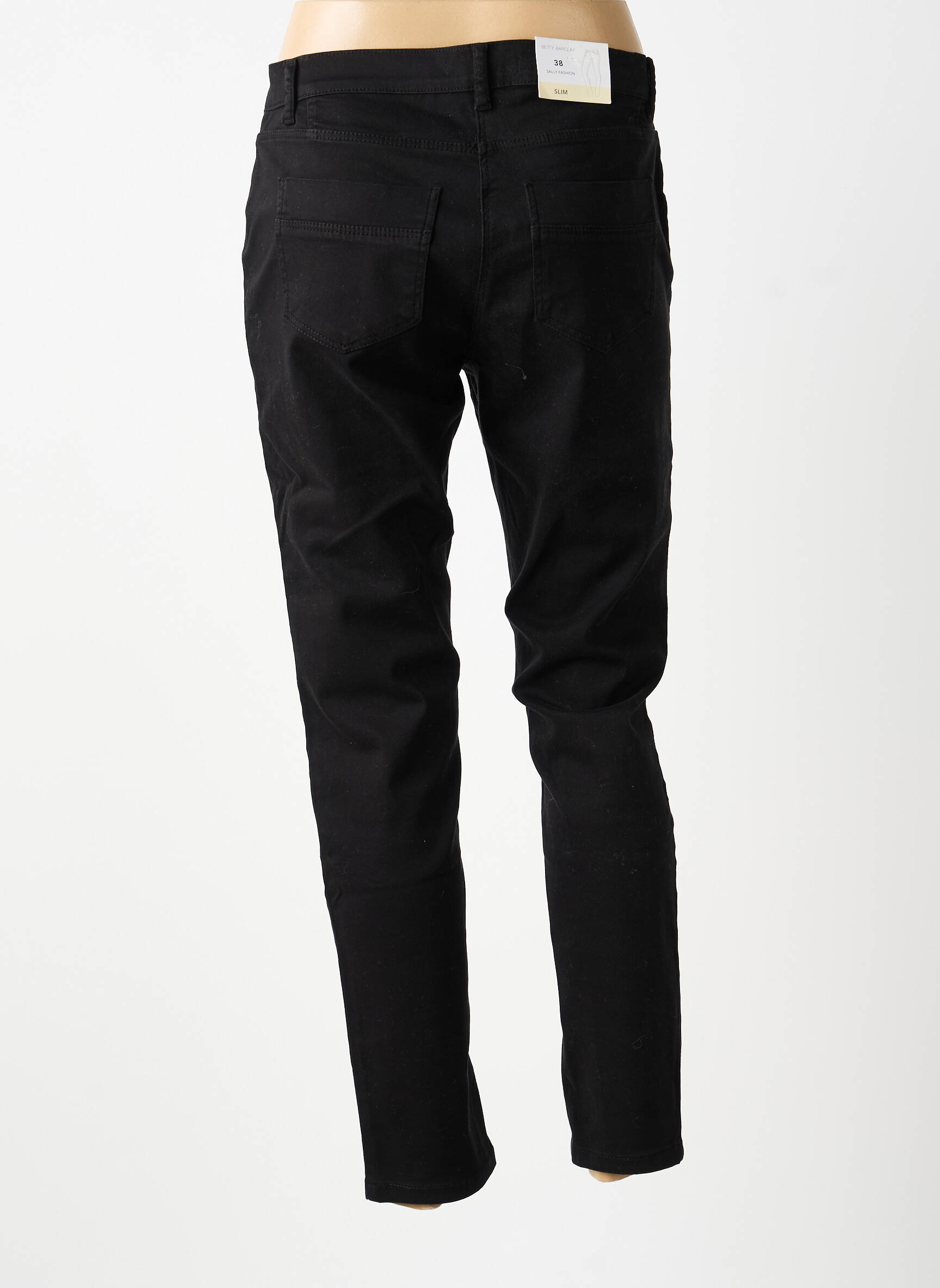 Pantalon 7/8 stretch taille normale noir BETTY BARCLAY femme
