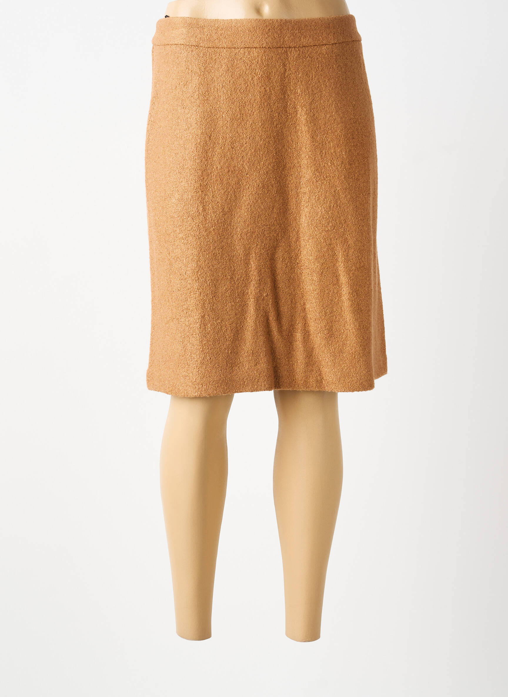 Jupe mi-longue coupe droite beige BETTY BARCLAY femme