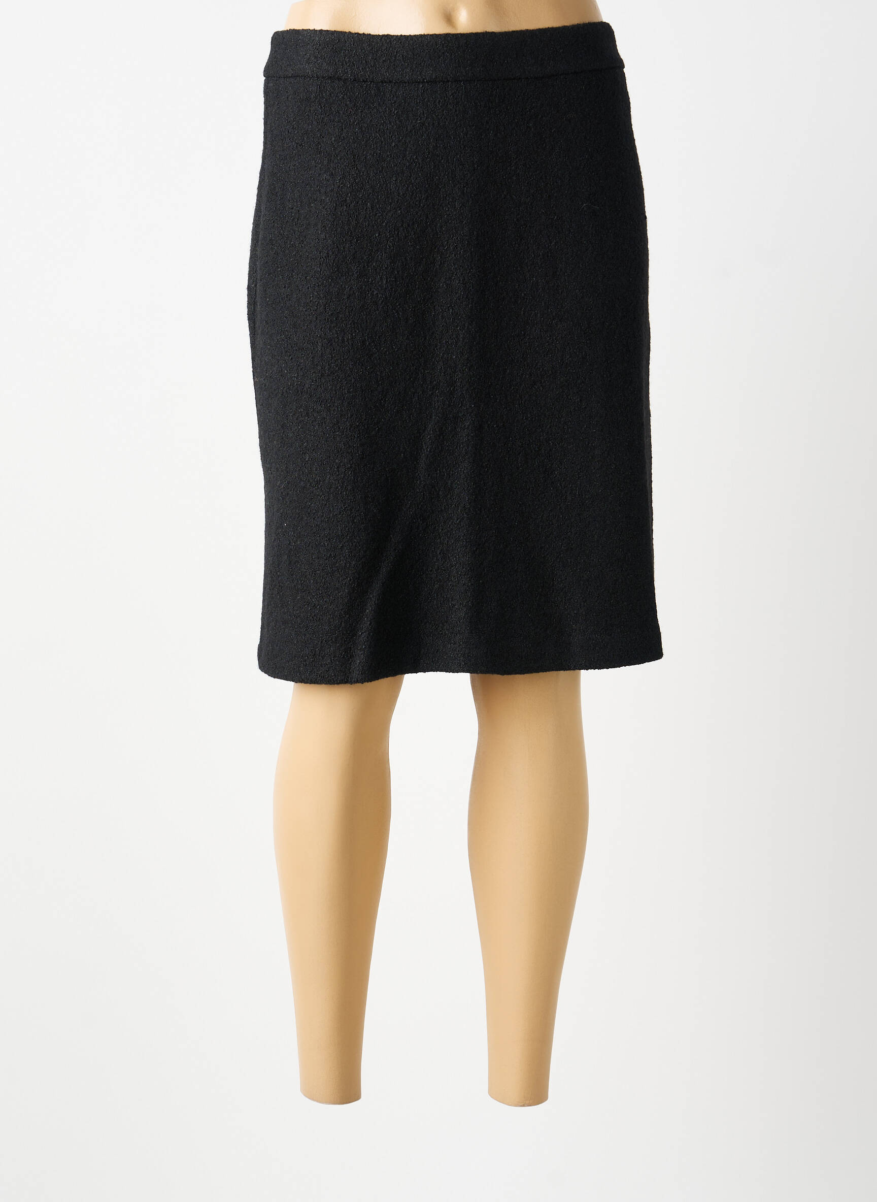 Jupe mi-longue coupe droite noir BETTY BARCLAY femme