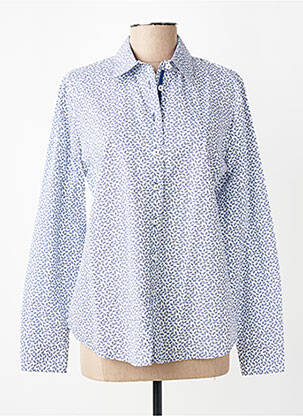 Chemisier imprimé fantaisie manches longues bleu SOMMERMANN femme