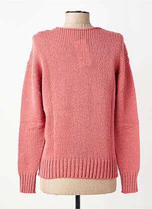 Pull coupe droite manches longues rose PULL & MAILLE femme