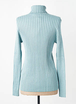 Pull col roulé coupe cintrée manches longues bleu BETTY BARCLAY femme