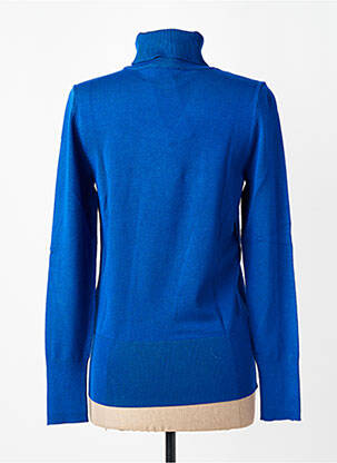 Pull col roulé coupe cintrée manches longues bleu BETTY BARCLAY femme