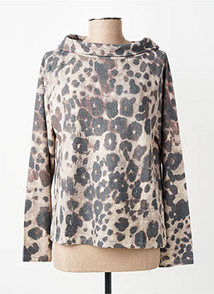 Pull coupe droite manches longues marron BETTY BARCLAY femme