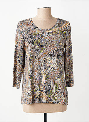 T-shirt manches 3/4 manches 3/4 marron BETTY BARCLAY femme
