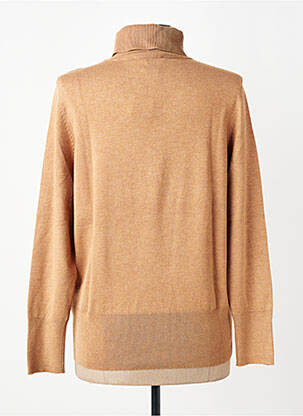 Pull col roulé coupe cintrée manches longues marron BETTY BARCLAY femme