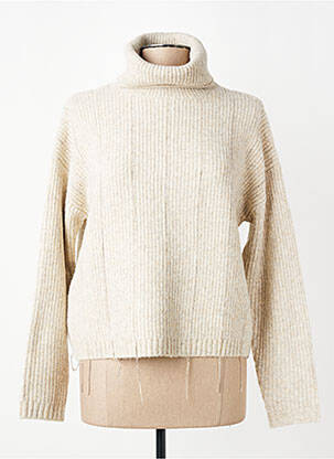 Pull coupe droite manches longues beige OUI femme