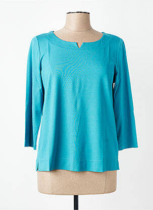 T-shirt manches 3/4 manches 3/4 bleu SOMMERMANN femme