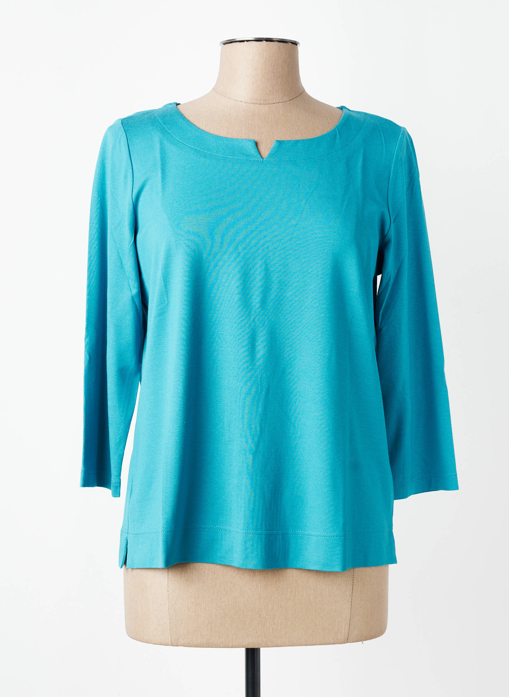 T-shirt manches 3/4 manches 3/4 bleu SOMMERMANN femme