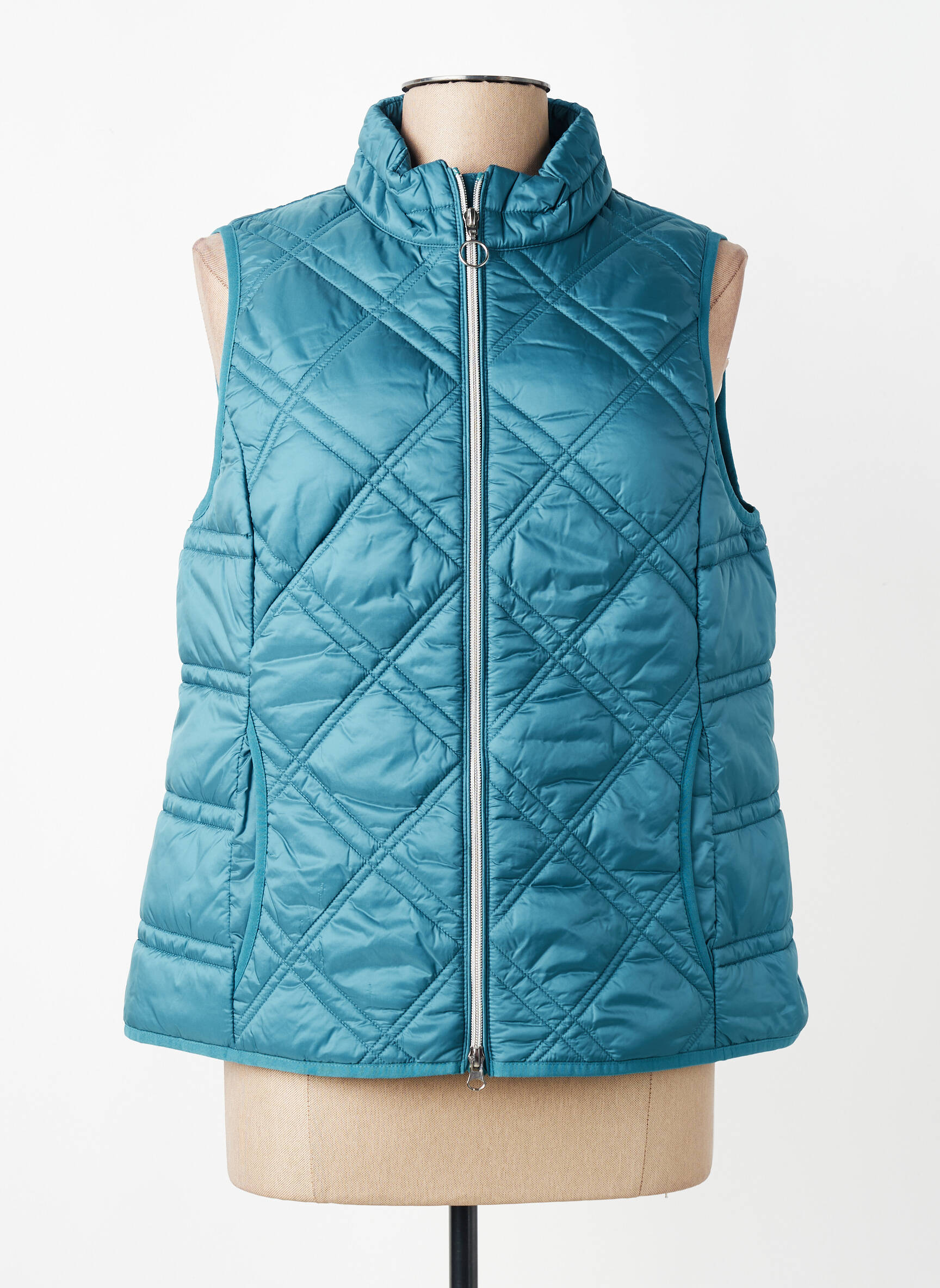 Doudoune poches sans capuche vert BETTY BARCLAY femme