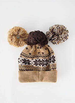 Bonnet doublure textile beige CABAÏA homme
