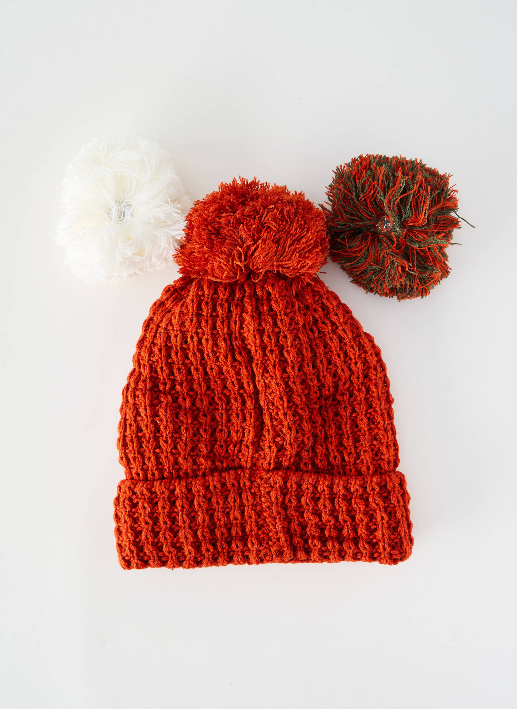 Bonnet doublure textile orange CABAÏA homme