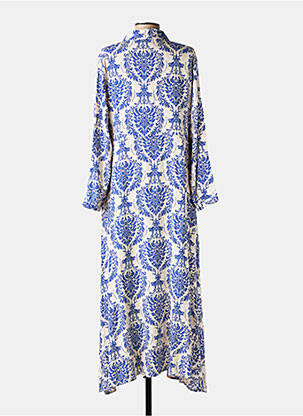 Robe longue manches longues manches longues bleu TIRAMISU femme