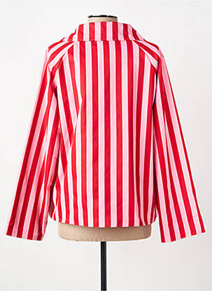 Veste casual col tailleur rouge OTTANTOTTO femme
