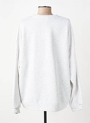 Sweat-shirt broderie manches longues gris OTTANTOTTO femme