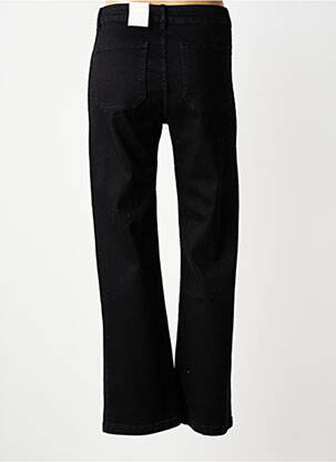 Jeans coupe droite taille haute taille haute noir MAISON ONADO femme