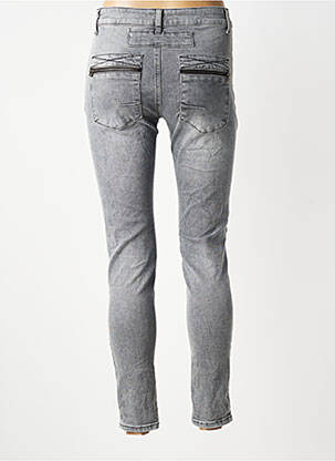 Jeans coupe slim stretch taille normale gris MELLY & CO femme