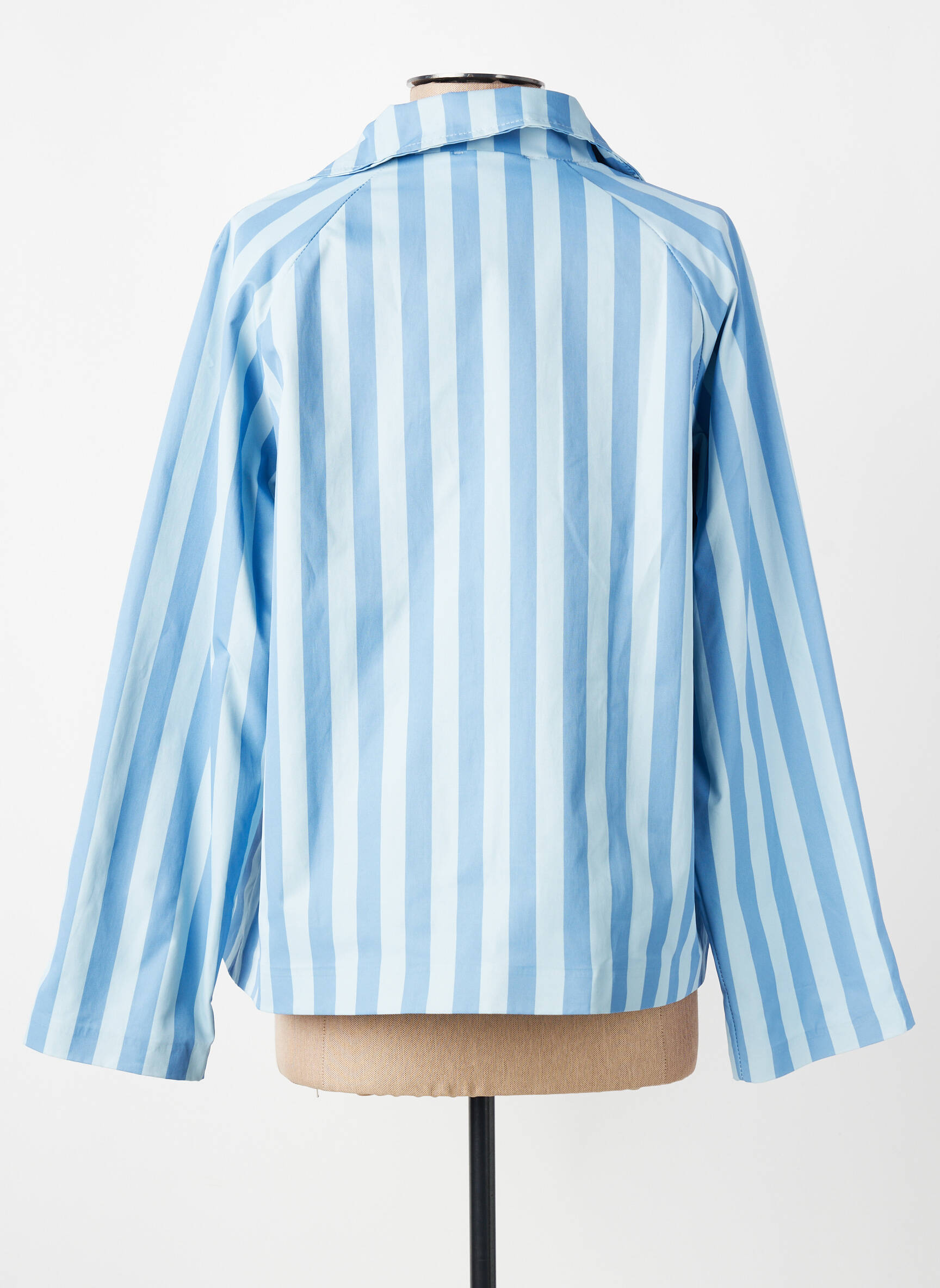Veste casual col tailleur bleu OTTANTOTTO femme