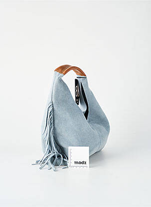 Sac fermeture zippée forme rectangulaire bleu OTTANTOTTO femme