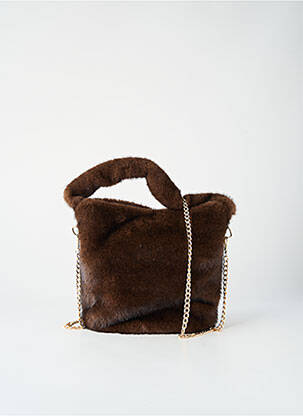 Sac type de porter main forme rectangulaire marron OTTANTOTTO femme