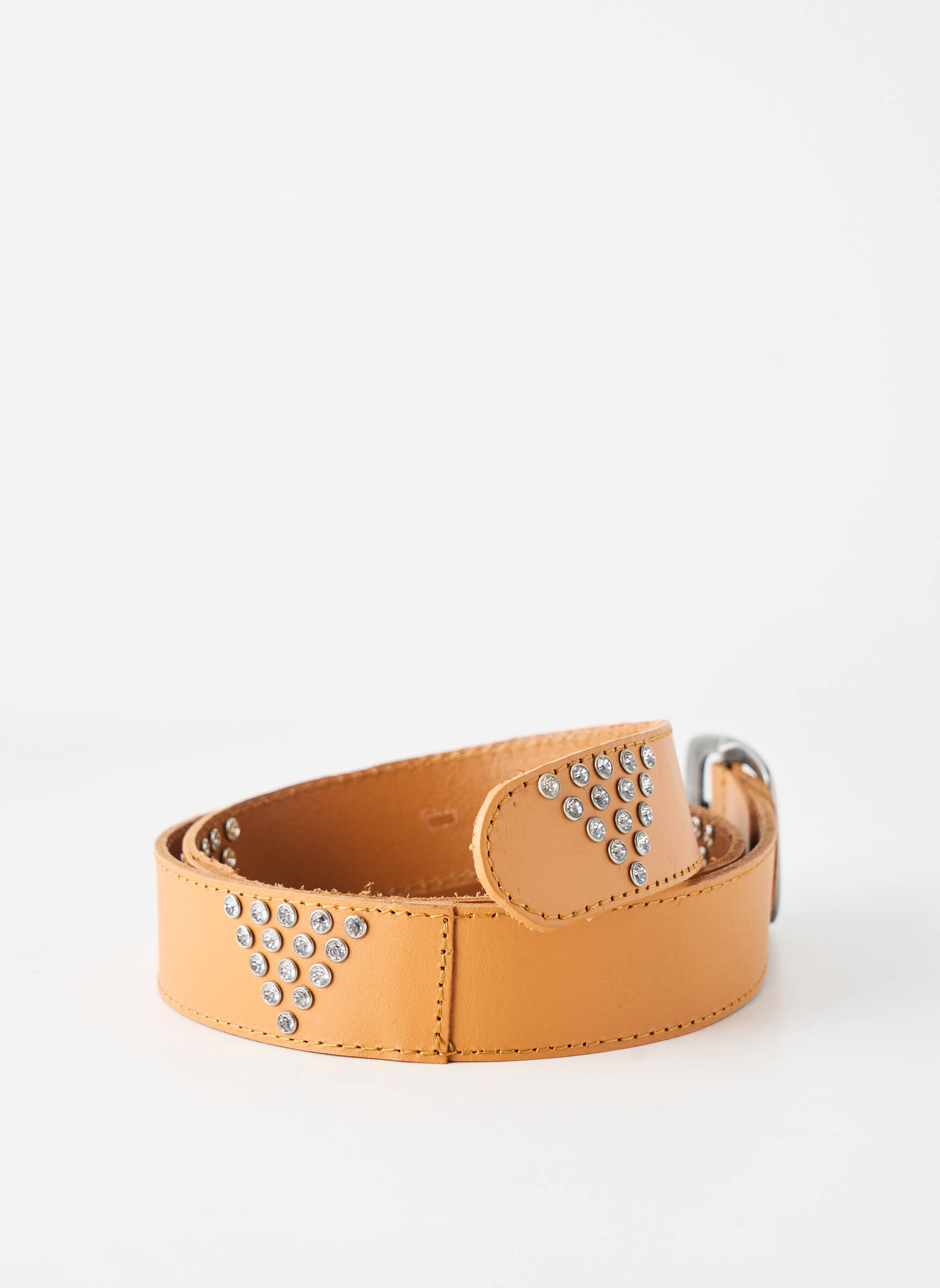 Ceinture coutures renforcées marron OTTANTOTTO femme
