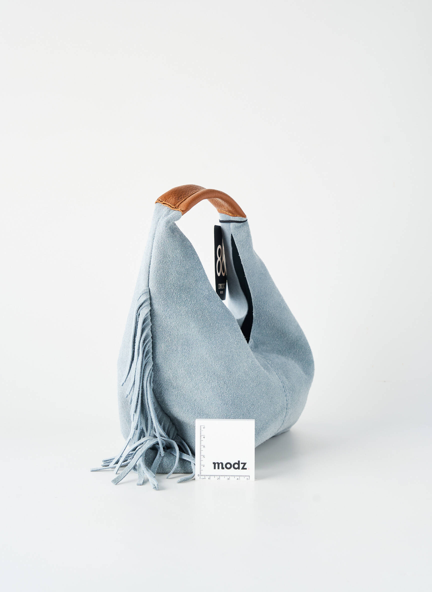 Sac fermeture zippée forme rectangulaire bleu OTTANTOTTO femme