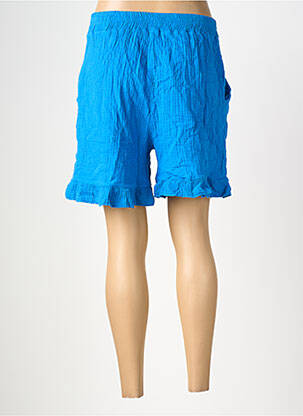 Short taille élastique taille haute bleu L'ESSENTIEL femme