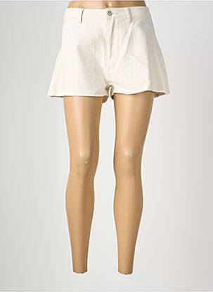Short tissage denim taille normale beige MOLLY BRACKEN femme