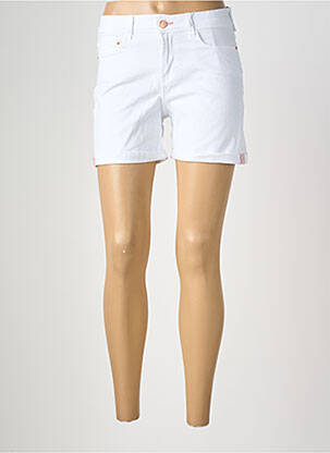 Short tissage denim taille normale blanc TIFFOSI femme