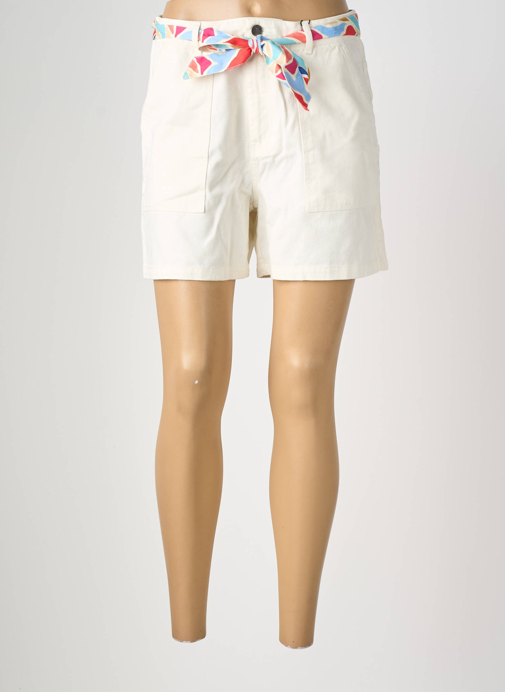 Short tissage denim taille normale blanc JDY femme