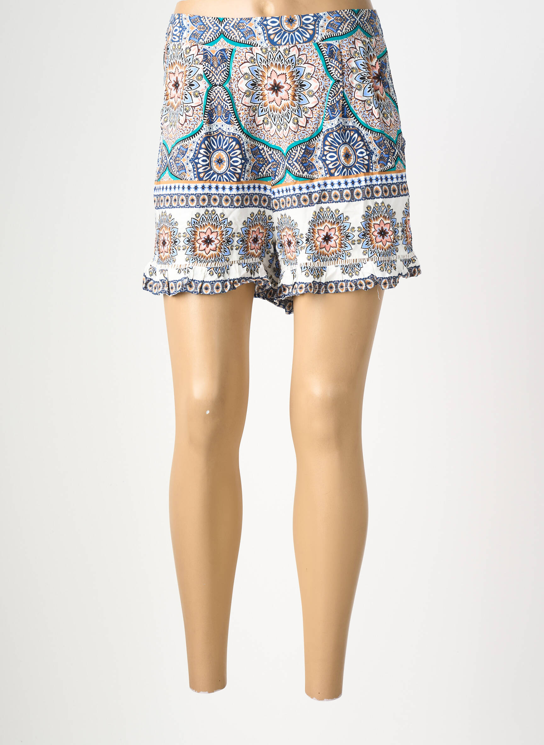Short taille haute taille haute bleu MOLLY BRACKEN femme
