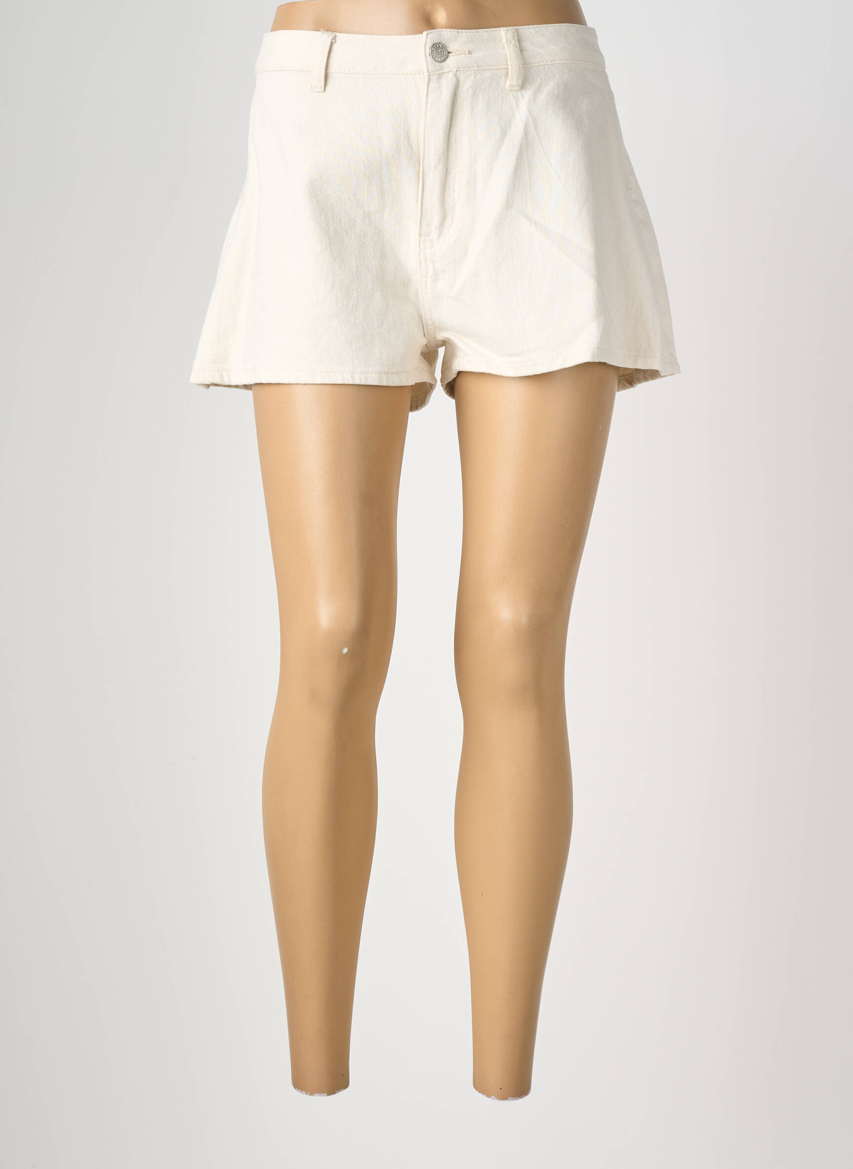 Short tissage denim taille normale beige MOLLY BRACKEN femme