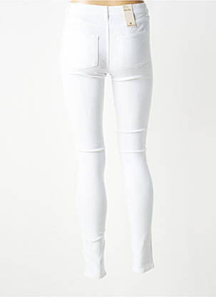 Jeans skinny taille normale taille normale blanc PIECES femme