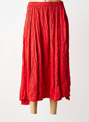 Jupe longue coupe évasée rouge NEW COLLECTION femme