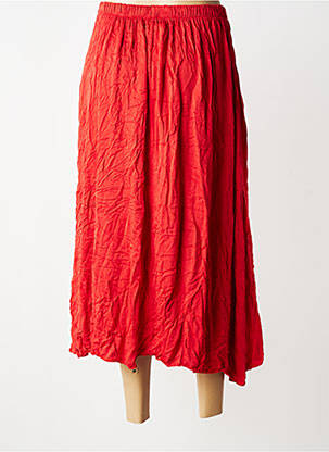 Jupe longue coupe évasée rouge NEW COLLECTION femme