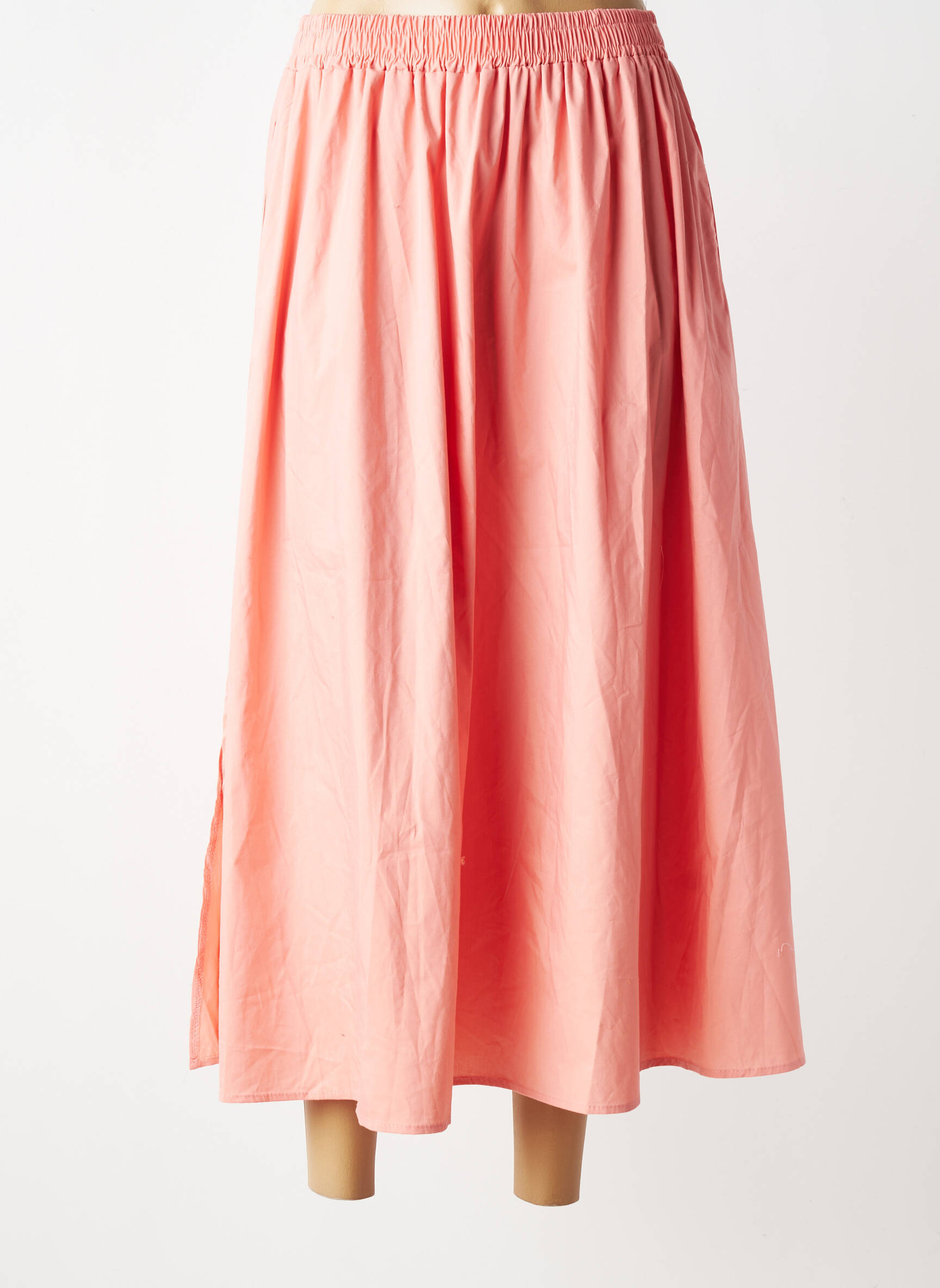 Jupe longue coupe évasée rose PURPLE QUEEN femme