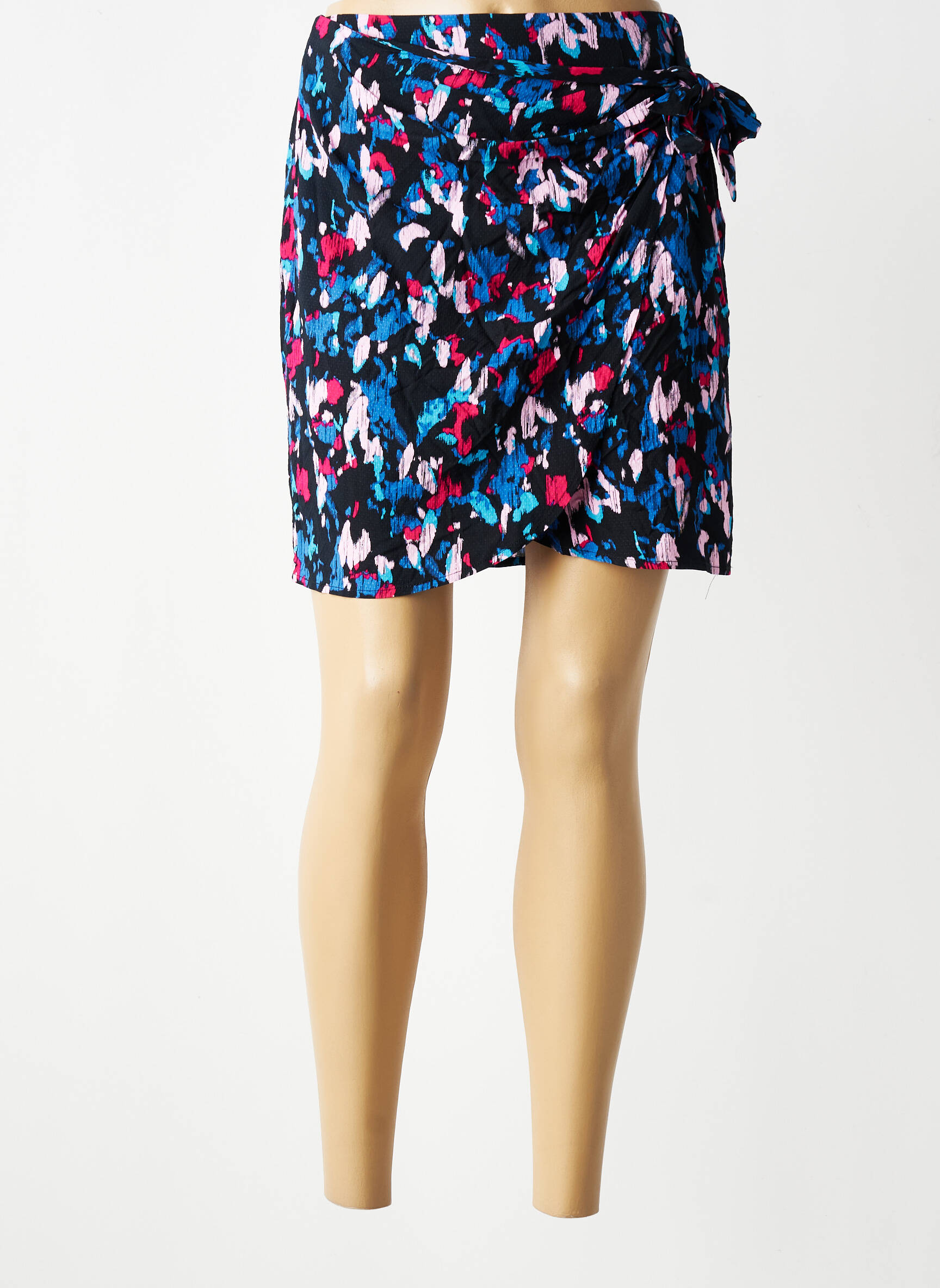 Jupe courte taille élastique noir VILA femme